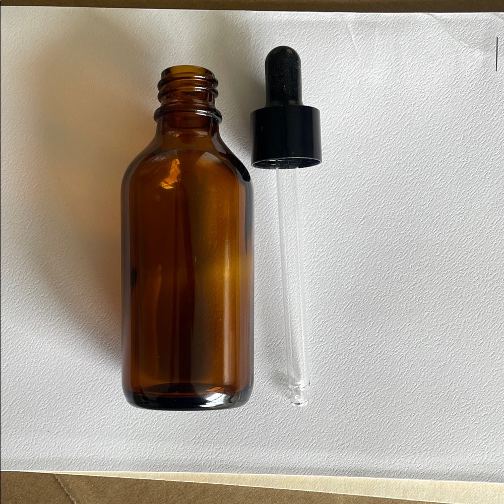 36 New Amber Skincare Serum Bottle with Glass Dropper 60ml/ 2oz